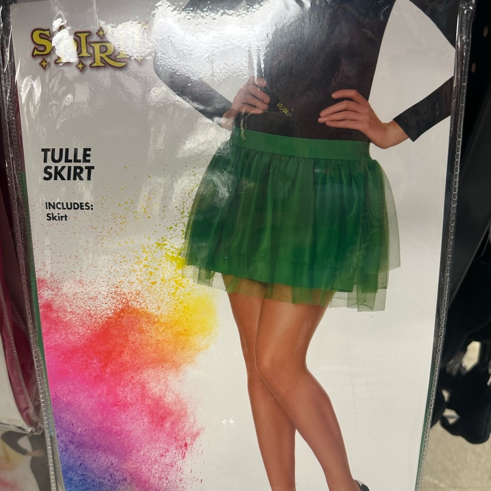 Spirit Green Tulle Mini Skirt